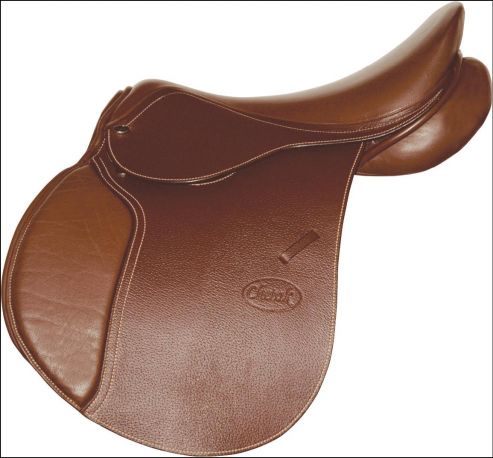 Sella Inglese AP Show Pony/Cob 13'' Con Briglia E Staffili 48'' - Cuoio Oak Bark - Foto 3