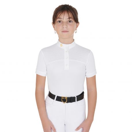 Polo bambina slim fit